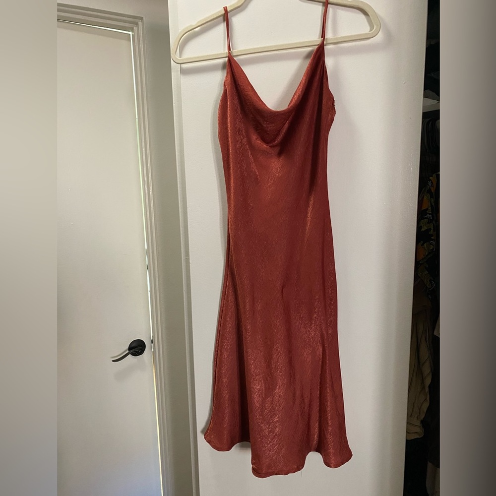 Silky Red Dress